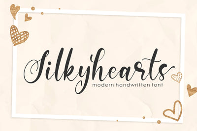 Silkyhearts Font Qwrtype Foundry 