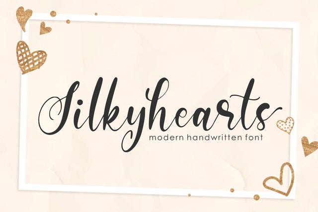 Silkyhearts Font Qwrtype Foundry 