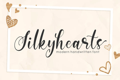 Silkyhearts Font Qwrtype Foundry 