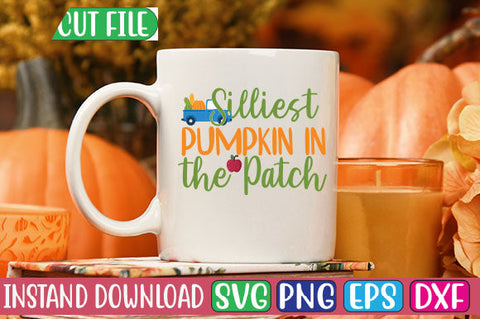 Silliest Pumpkin in the Patch SVG Cut File SVGs, Quotes and Sayings, Food & Drink, Holiday,On Sale, SVG Studio Innate 