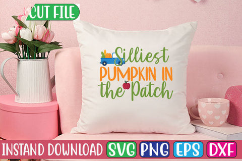 Silliest Pumpkin in the Patch SVG Cut File SVGs, Quotes and Sayings, Food & Drink, Holiday,On Sale, SVG Studio Innate 