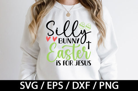 Silly bunny Easter is for jess svg SVG akazaddesign 