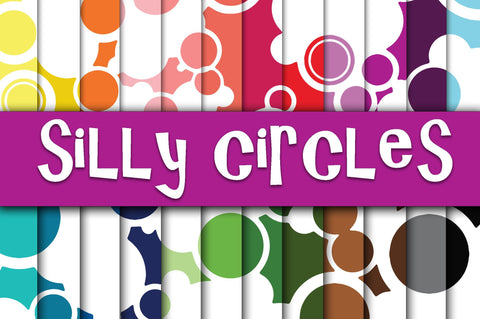 Silly Circles Digital Paper Sublimation Old Market 