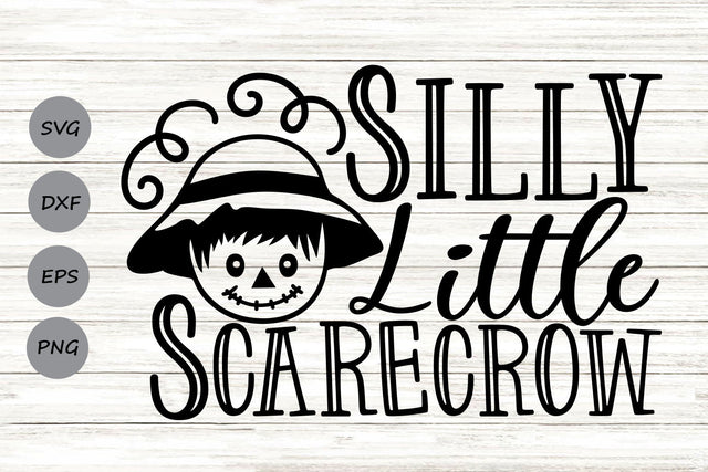 Silly Little Scarecrow| Halloween SVG Cutting Files. SVG CosmosFineArt 