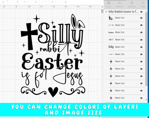 Silly Rabbit Easter Is For Jesus SVG Bundle, 4 Designs, Funny Easter SVG, Easter Cut Files for Cricut, Silhouette, Easter Shirt SVG SVG HappyDesignStudio 