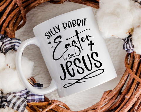 Silly Rabbit Easter Is For Jesus SVG Bundle, 4 Designs, Funny Easter SVG, Easter Cut Files for Cricut, Silhouette, Easter Shirt SVG SVG HappyDesignStudio 