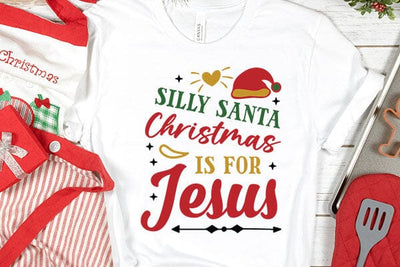 silly santa christmas is for jesus SVG Angelina750 