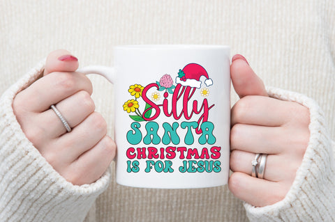 Silly Santa Christmas Is for Jesus SVG designartist 