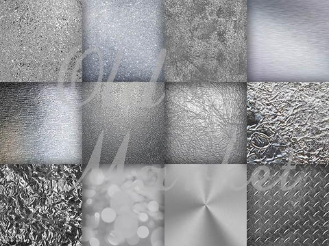 Silver Digital Paper Textures Sublimation Old Market 