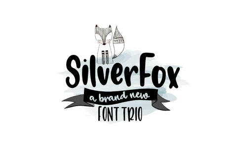 Silver Fox Font Trio Font On The Spot Studio 