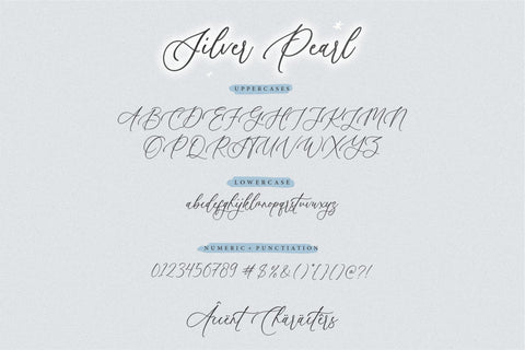 Silver Pearl Font Aestherica Studio 