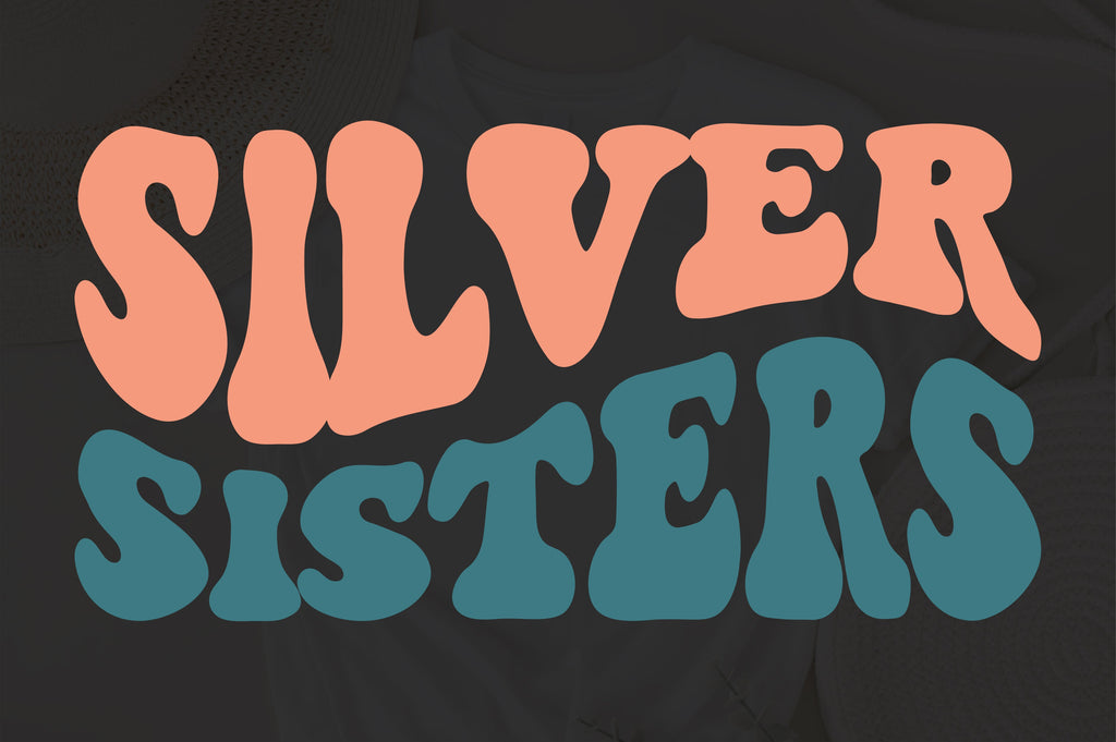 Silver Sisters svg, wavy style svg, EPS PNG Cricut Instant Download ...
