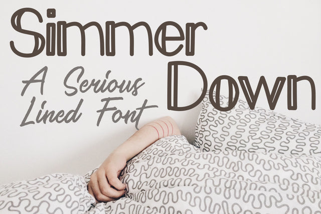 Simmer Down Font Font SavanasDesign