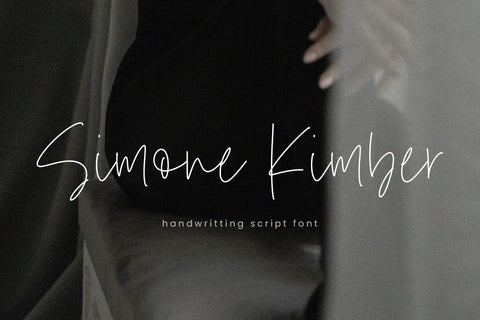 Simone Kimber - Handwritten font Font Timur type 
