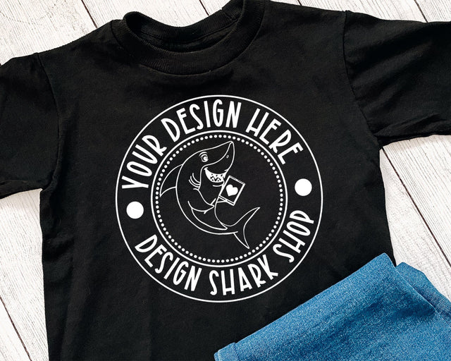 Simple Black T Shirt Mock Up Mock Up Photo Design Shark 