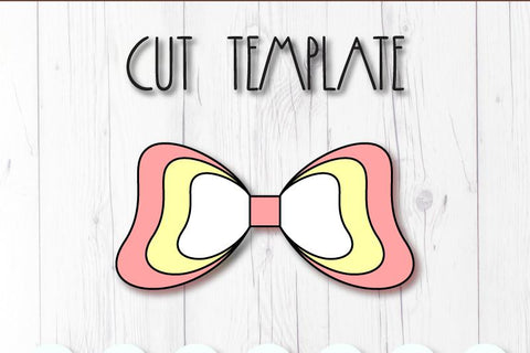 Simple bow template SVG ArtiCuties 
