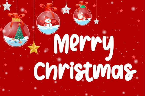 Simple Christmas Font Stefani Letter 