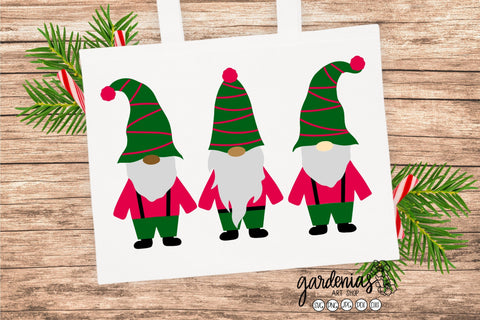 Simple Christmas Gnomes SVG Gardenias Art Shop 