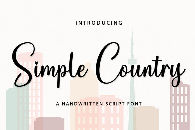 Simple Country Font Rotterlab studio 