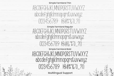 Simple Farmland Font Manjali_Studio 