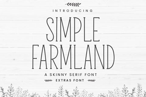 Simple Farmland Font Manjali_Studio 