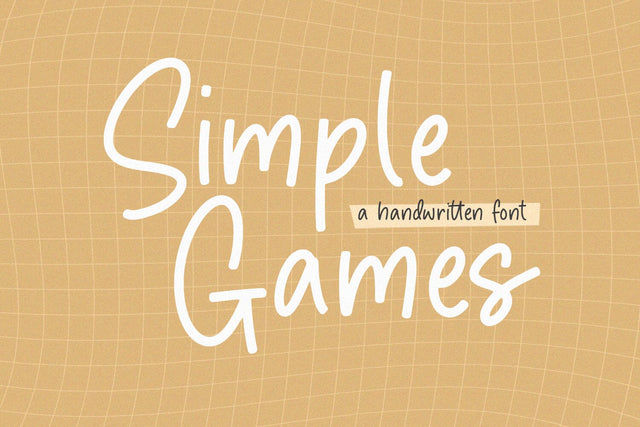 Simple Games Font Timur type 