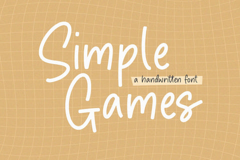 Simple Games Font Timur type 