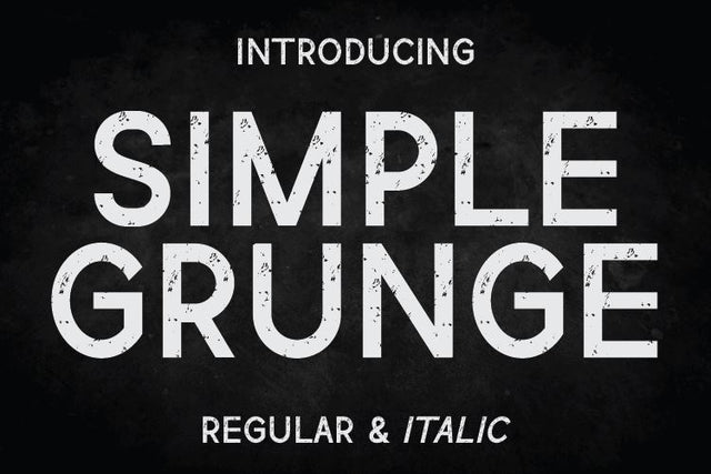 Simple Grunge Font Irvan Randi 