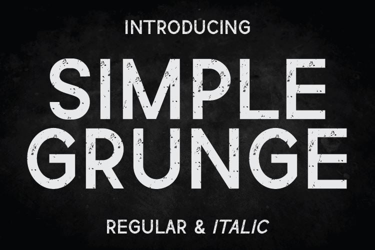 Simple Grunge Font Irvan Randi 