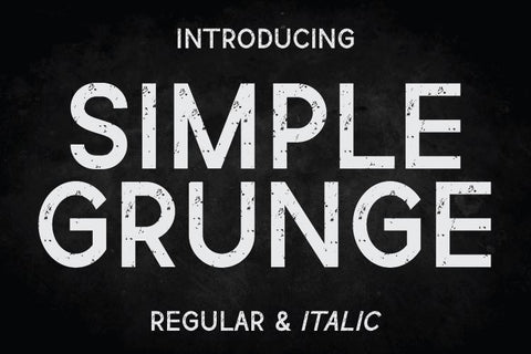 Simple Grunge Font Irvan Randi 
