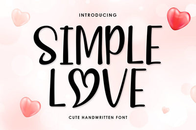 Simple Love Font Rotterlab studio 