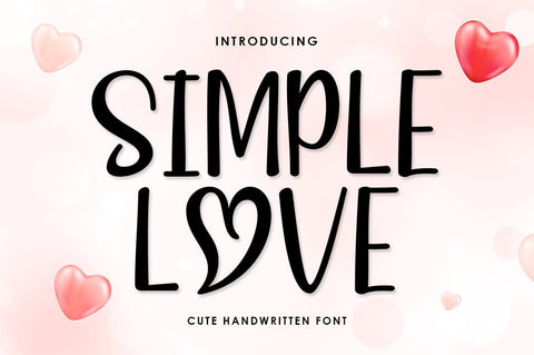 Simple Love Font Rotterlab studio 