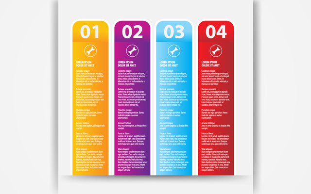 Simple multicolor sticky line steps infographics template. SVG naemmiah021 