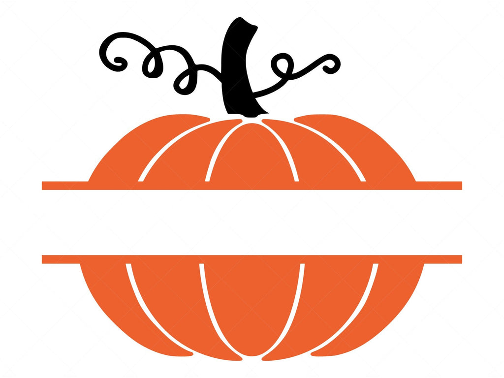 Simple Pumpkin SVG | Halloween Family Name Pumpkin Cut Files - So Fontsy