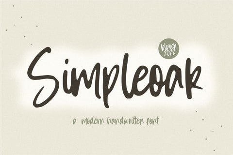Simpleoak Modern Handwritten Font Font Balpirick 