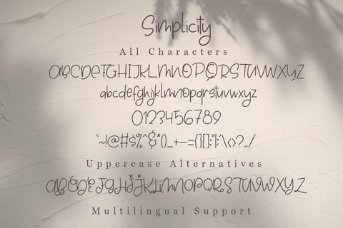 Simplicity - Handwritten Font Font Dm Letter Studio 