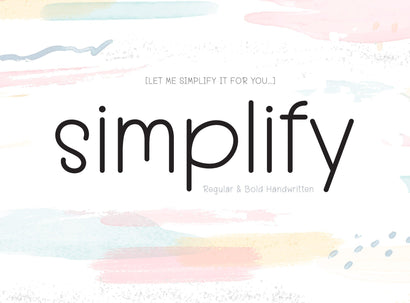 Simplify Font BB Digital Arts 