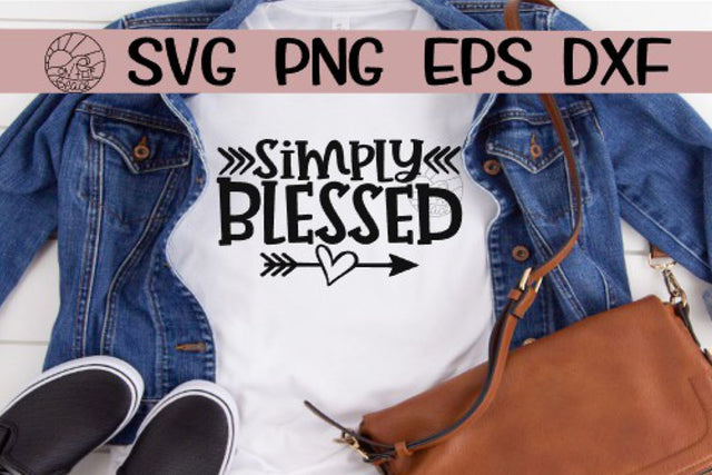 Simply Blessed - Arrow - SVG PNG EPS DXF SVG On the Beach Boutique 