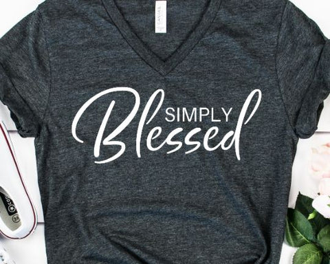 Simply Blessed Bible Verse Svg SVG She Shed Craft Store 