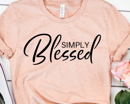 Simply Blessed Bible Verse Svg SVG She Shed Craft Store 