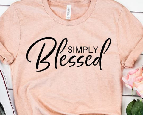 Simply Blessed Bible Verse Svg SVG She Shed Craft Store 