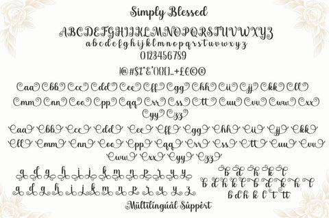 Simply Blessed Font Manjali_Studio 