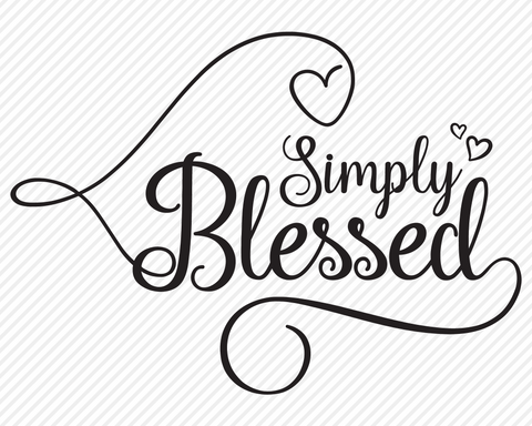 Simply Blessed | Religious SVG SVG Texas Southern Cuts 