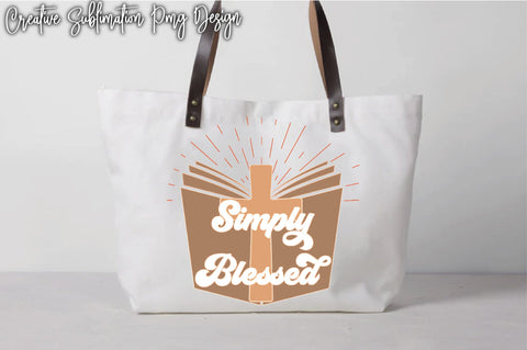 Simply Blessed Sublimation PNG Font Creativeart88 