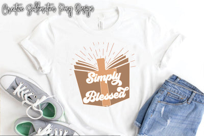 Simply Blessed Sublimation PNG Font Creativeart88 