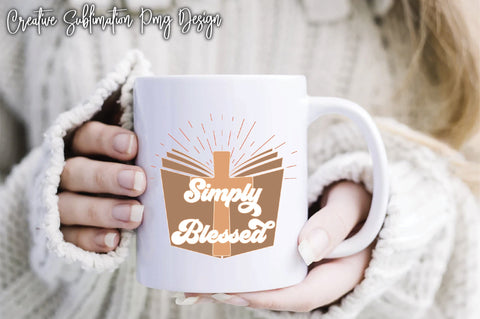 Simply Blessed Sublimation PNG Font Creativeart88 