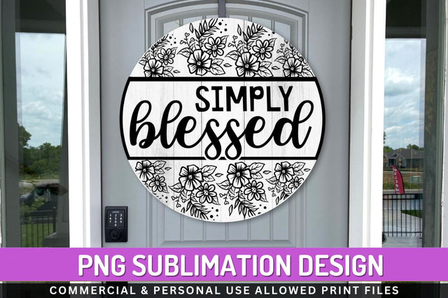 Simply blessed Sublimation PNG Sublimation Regulrcrative 