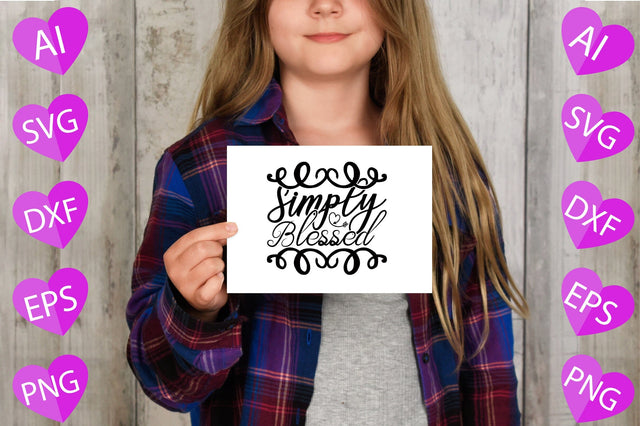 Simply Blessed SVG CraftlabSvg29 