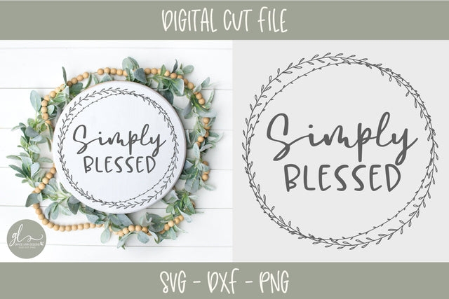 Simply Blessed SVG Grace Lynn Designs 
