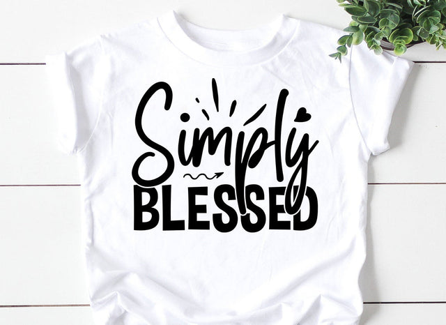 Simply blessed SVG SVG CraftingStudio 